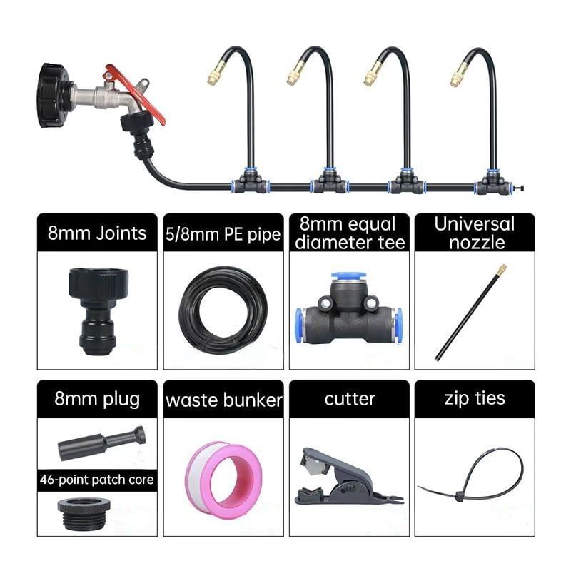 🔥2026 HOT SALE 49% OFF💗 360° Curved Garden Automatic Irrigation System